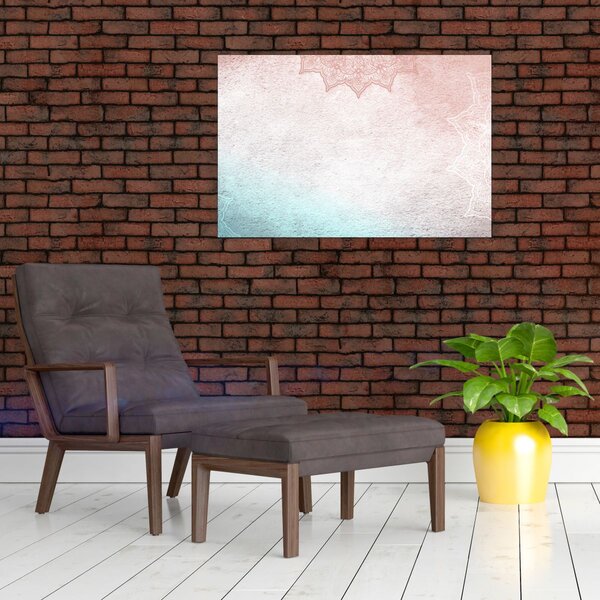 Tablou - Mandala pe zid 2 (90x60 cm)