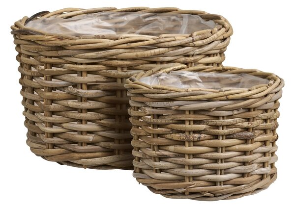 Set 2 piese Cosuri Kalak, Natural , 35x35x22 cm