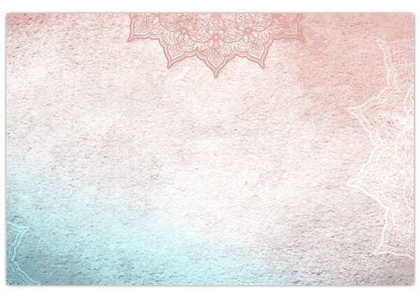Tablou - Mandala pe zid 2 (90x60 cm)