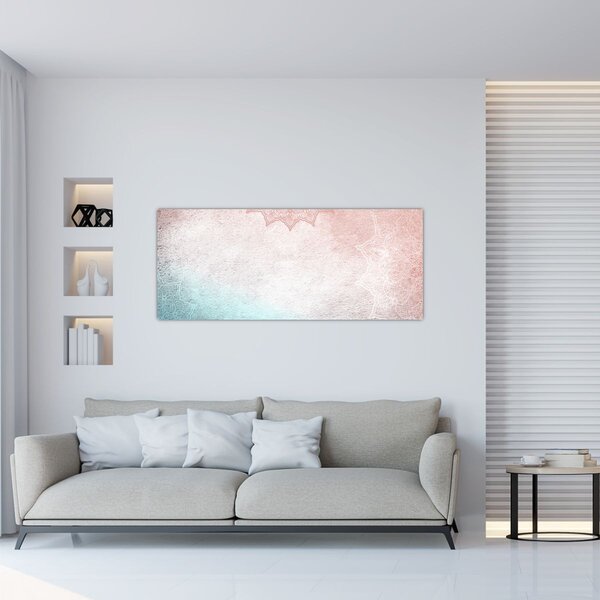 Tablou - Mandala pe zid 2 (120x50 cm)