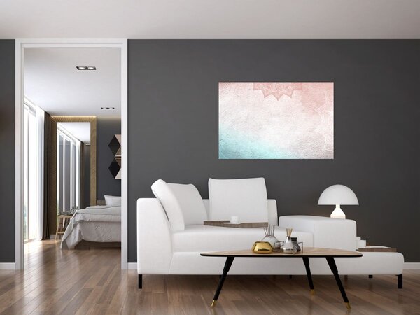 Tablou - Mandala pe zid 2 (90x60 cm)