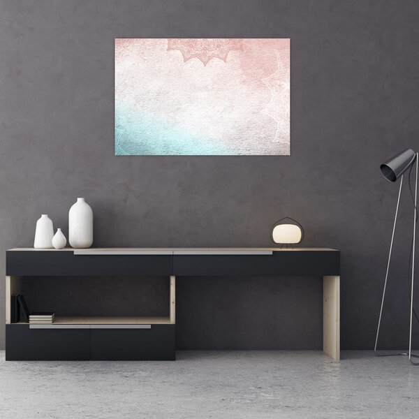 Tablou - Mandala pe zid 2 (90x60 cm)
