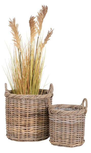 Set 2 piese Cosuri decorative Gili, Natural, 40x30x48 cm