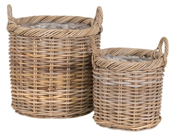 Set 2 piese Cosuri decorative Gili, Natural, 40x30x48 cm