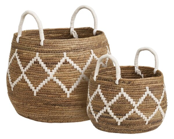 Set 2 piese Cosuri Altea, Natural, 41x41x32 cm