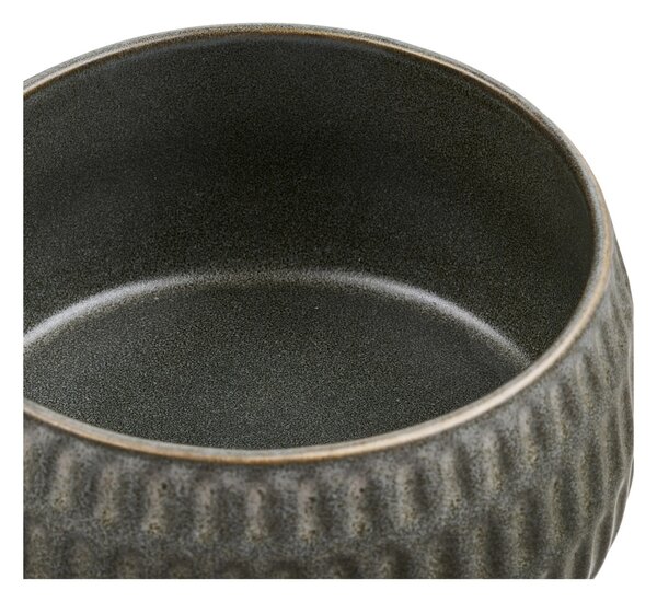 Set 2 piese Boluri Amalia, Verde inchis, 14x14x7.5 cm
