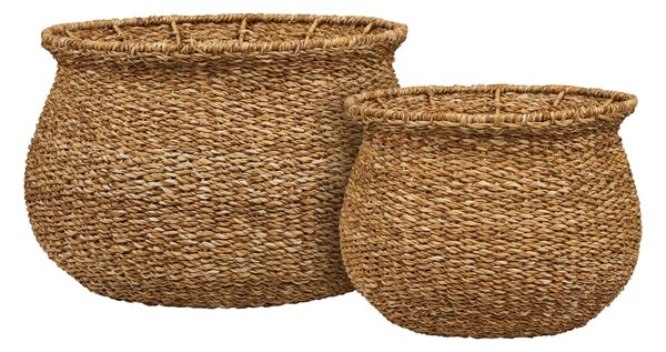 Set 2 piese Cosuri de rachita Eden, Natural, 46x46x30 cm