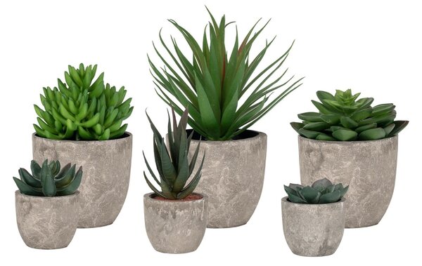 Set 150 piese Flori artificiale decorative Spello, Verde, 62x42x105 cm