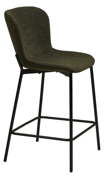 Scaun inalt pentru insula de bucatarie Maceda, Verde inchis, 55x47x95 cm