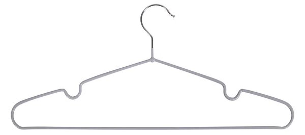 Set 10 piese Umerase metalice Massa, Gri, 4x41x18 cm