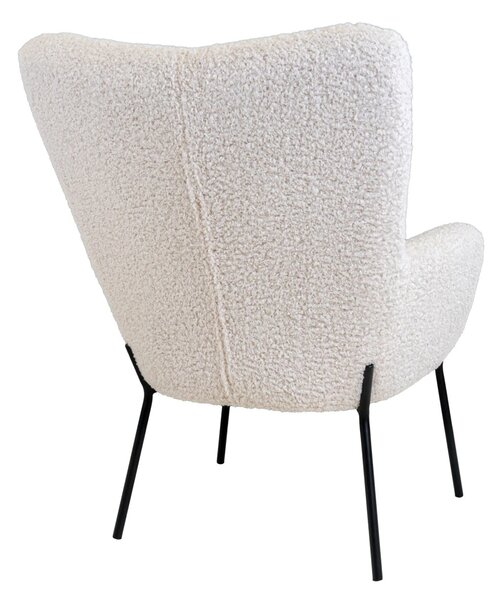 Scaun tapitat Glasgow, Alb, 79x70x98 cm