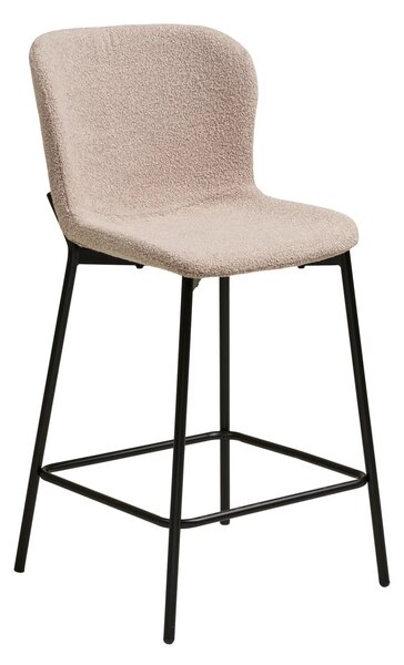 Scaun inalt pentru insula de bucatarie Maceda, Bej, 55x47x95 cm