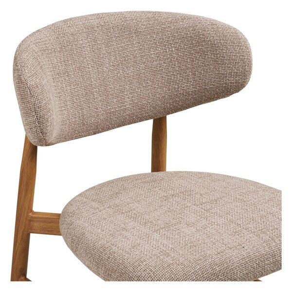 Scaun inalt pentru insula de bucatarie Levanto, Bej, 55x52x95 cm