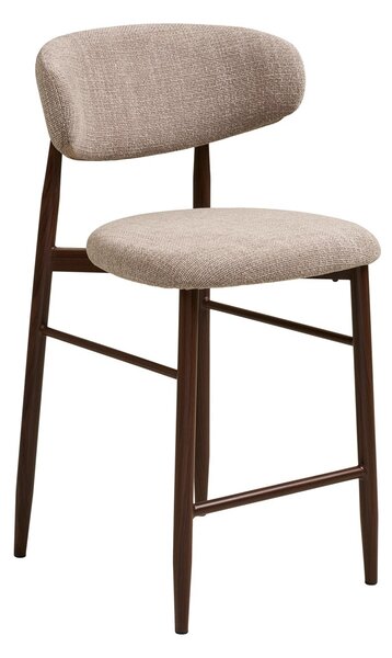 Scaun inalt pentru insula de bucatarie Levanto, Nisip, 55x52x95 cm