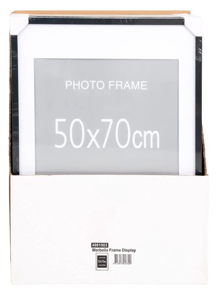 Set 15 piese Rame foto Marbella, Negru, 53x30x74 cm