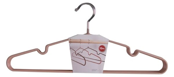 Set 10 piese Umerase metalice Massa, Roz, 4x41x18 cm