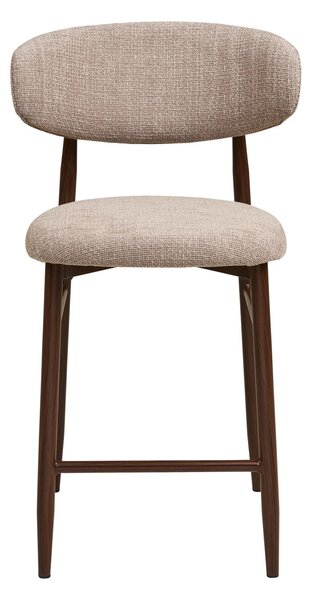 Scaun inalt pentru insula de bucatarie Levanto, Nisip, 55x52x95 cm