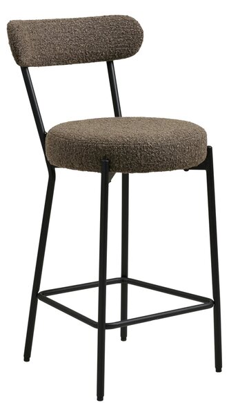 Scaun inalt pentru insula de bucatarie Badalona, Maro, 46x39x90 cm