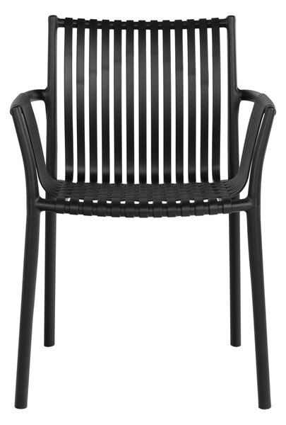 Scaun gradina Tulsa, Negru, 59.5x56.5x82.5 cm