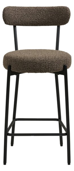 Scaun inalt pentru insula de bucatarie Badalona, Maro, 46x39x90 cm