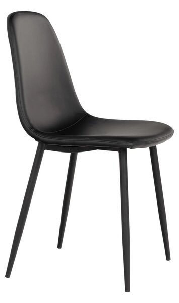 Scaun dining Stockholm, Negru, 54x44x88 cm