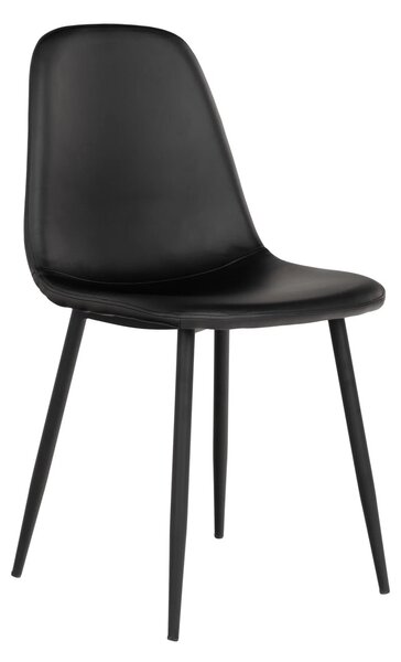 Scaun dining Stockholm, Negru, 54x44x88 cm