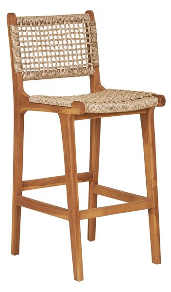 Scaun inalt pentru insula de bucatarie Derby, Natural, 50x45x94 cm