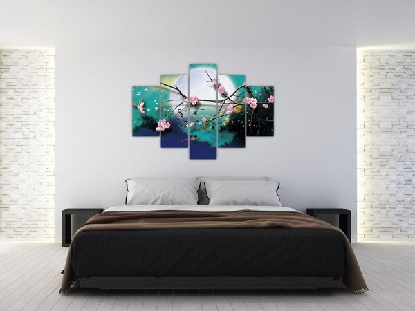 Tablou - Copac,grafic (150x105 cm)