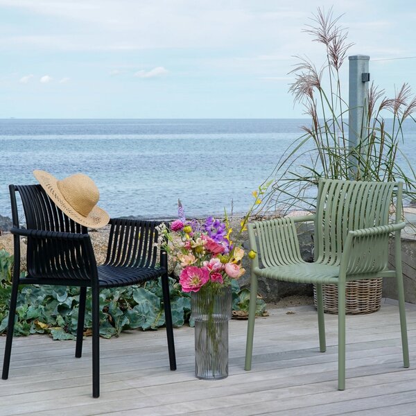 Scaun gradina Tulsa, Verde, 59.5x56.5x82.5 cm