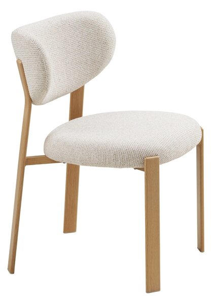 Scaun dining Savina, Bej, 60x50x81 cm