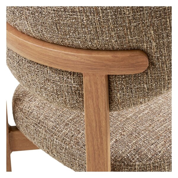 Scaun dining Recco, Bej, 57x53x79 cm