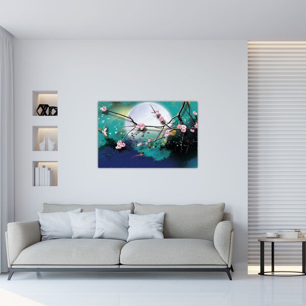 Tablou - Copac,grafic (90x60 cm)