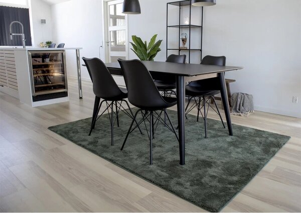 Scaun dining Oslo, Negru, 55x48x84 cm