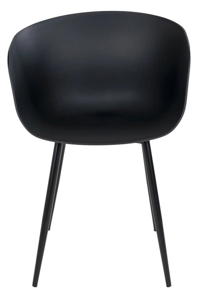 Scaun dining Roda, Negru, 56x55x78 cm