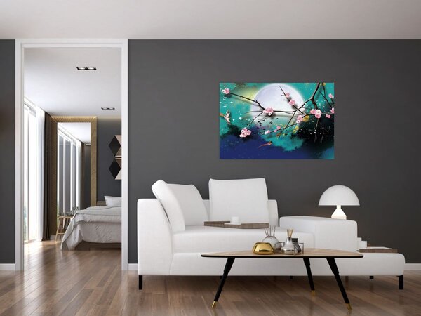 Tablou - Copac,grafic (90x60 cm)