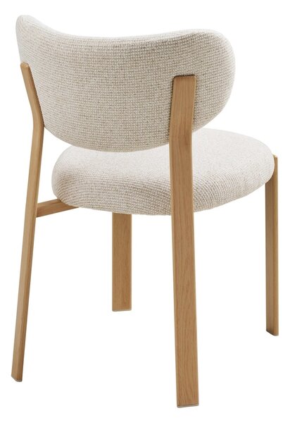 Scaun dining Savina, Bej, 60x50x81 cm