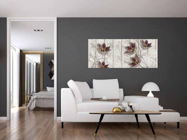 Tablou - Flori decorative (120x50 cm)