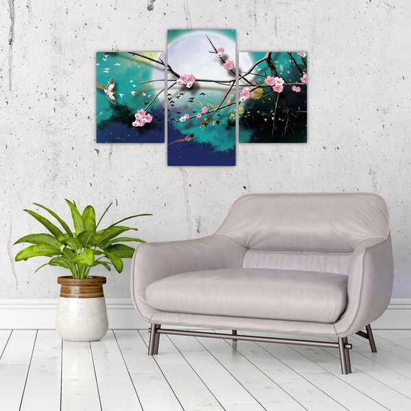 Tablou - Copac,grafic (90x60 cm)