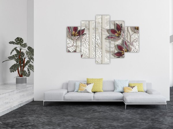 Tablou - Flori decorative (150x105 cm)