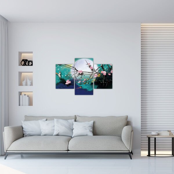Tablou - Copac,grafic (90x60 cm)