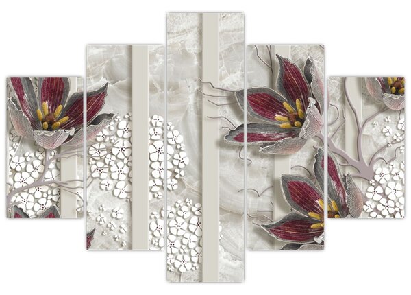 Tablou - Flori decorative (150x105 cm)