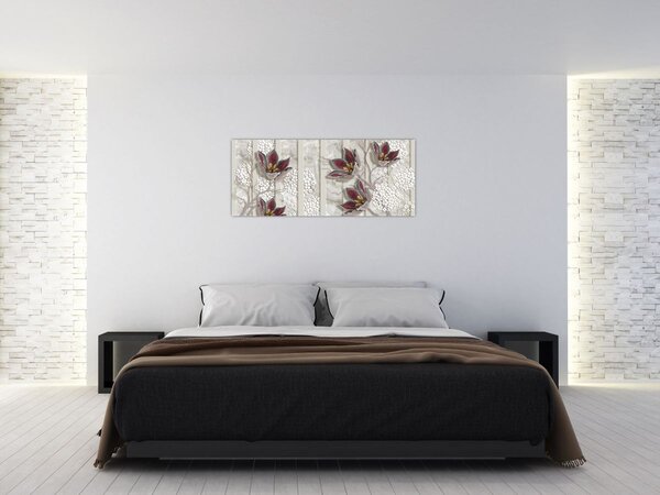 Tablou - Flori decorative (120x50 cm)