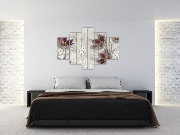 Tablou - Flori decorative (150x105 cm)