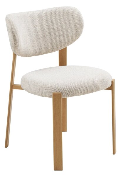 Scaun dining Savina, Bej, 60x50x81 cm