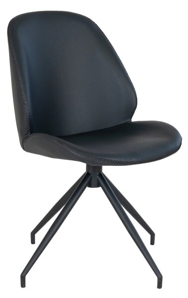 Scaun dining Monte Carlo, Negru, 60x50x88 cm