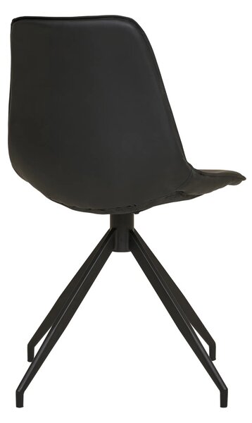Scaun dining Monaco, Negru, 56x48x86 cm
