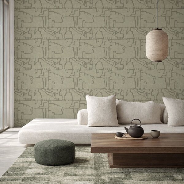 Tapet Model abstract ușor, cu forme delicate, Tapet abstract, a01122v2 : Uwalls.ro