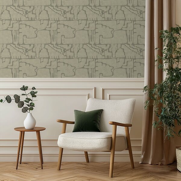 Tapet Model abstract ușor, cu forme delicate, Tapet abstract, a01122v2 : Uwalls.ro