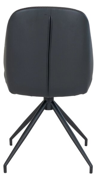 Scaun dining Monte Carlo, Negru, 60x50x88 cm