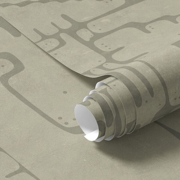 Tapet Model abstract ușor, cu forme delicate, Tapet abstract, a01122v2 : Uwalls.ro